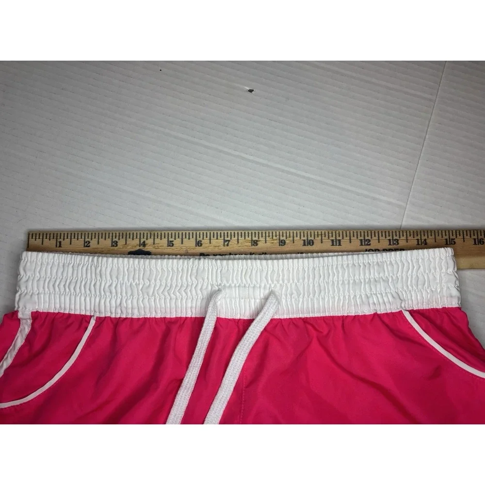 OP Ocean Pacific Pink Shorts Juniors Medium Drawstring Beach Resortwear